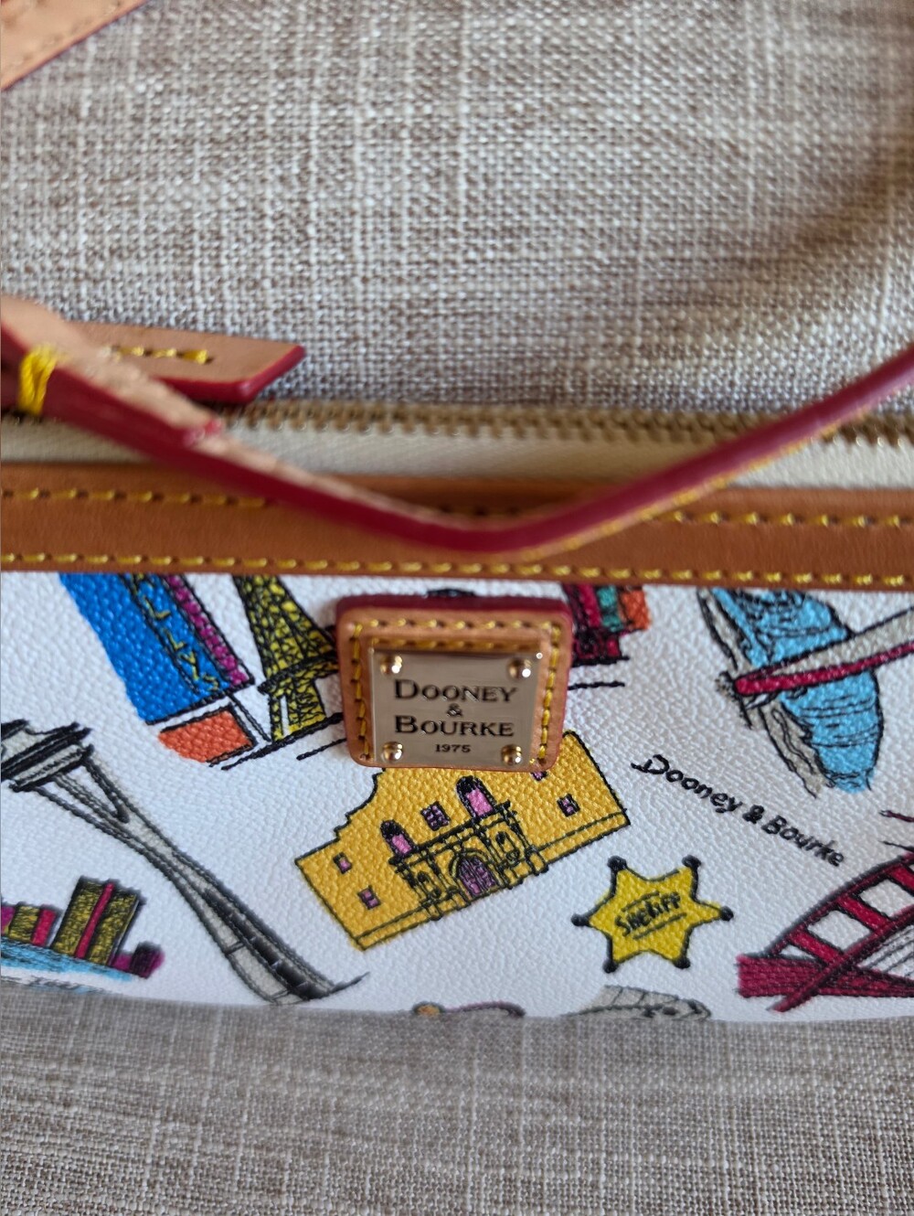 Dooney & Bourke Americana Landmarks Wristlet - Picture 2 of 6